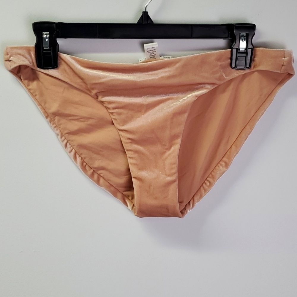 Robin Piccone Peach Velvet Bikini Bottoms Size Large
